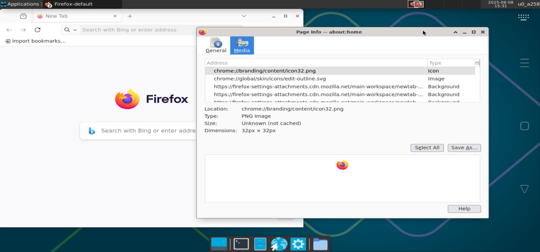 获取 firefox 图标